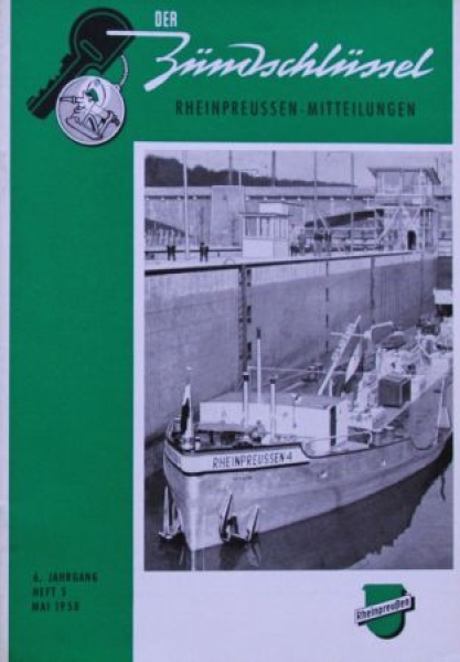 Rheinpreussen "Der Zuendschluessel" Gasstation-Magazine 1958 (7782)